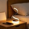 1pcUSB spiral table, LED night light, dimmable desk lamp, living room bedside table, study room, office bedroom decoration