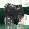 Hohe Taille Spitze Unterwäsche Herren, mit jj Set Unterwäsche, Tasche integriert ultra-dünn transparent Sex Slips