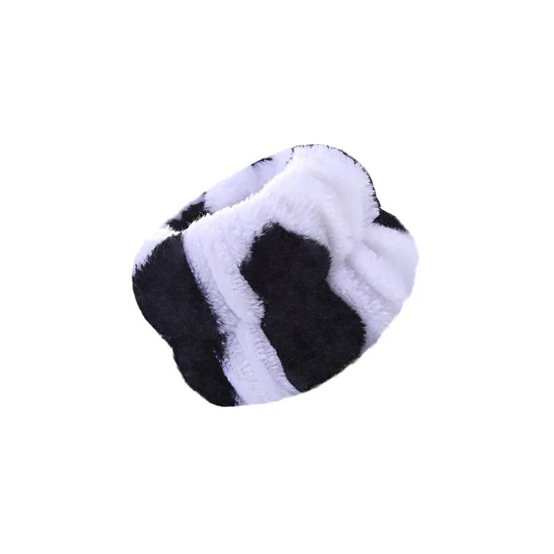 One Pair Washing Face Spa Wrist Washband Hair Band Solid Color Microfiber Absorbent Hair Accesories Headwrap Handmade Makeup