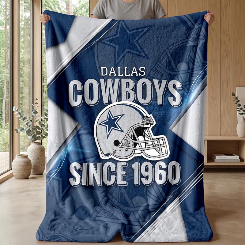 Dallas Cowboys Flanelová fleecová deka Útulná teplá přehozová deka na pohovku postel cestování Celoroční použití
