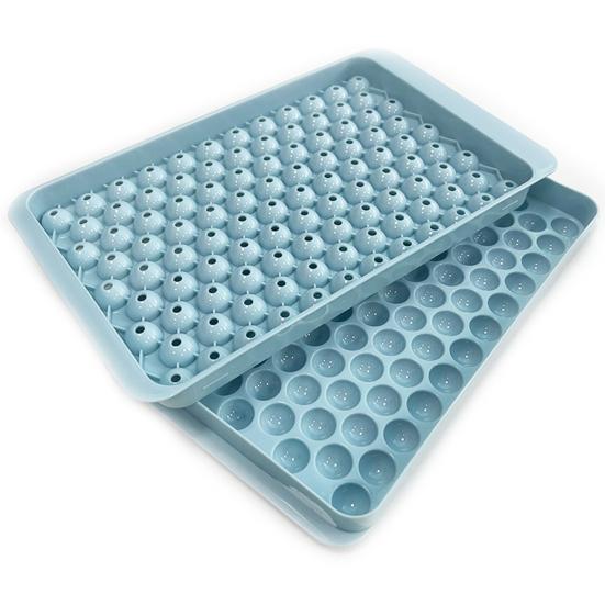 Mini Ice Cube Tray with Shovel And Storage Box Easy Release Ice Mold 104 Cubes Ice Ball Maker for Freezer Chilling Drink Coffee Juice