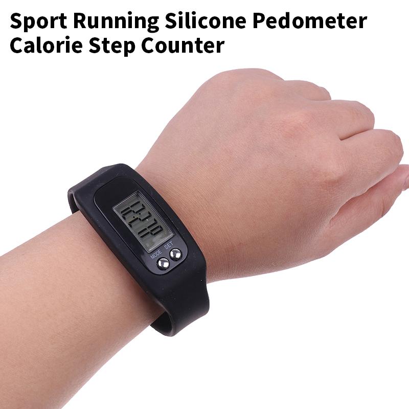 Orologio Digitale Braccialetto Sportivo da Corsa in Silicone Contapassi Calorie Passi