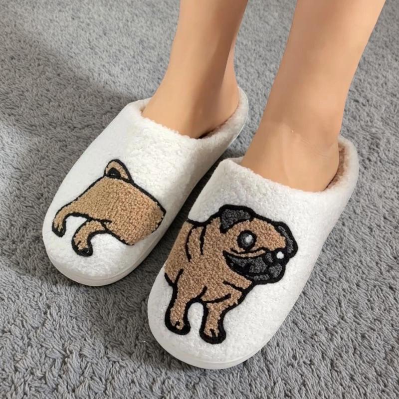 Cute Cartoon Pattern Slippers Casual Slip on Shoes Comfortable Indoor Home Slippers