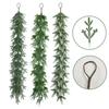 Hanging Loop Garland Handmade Christmas Garland Realistic Handmade Pine Needle Garland for Christmas for Mantel for Seasonal