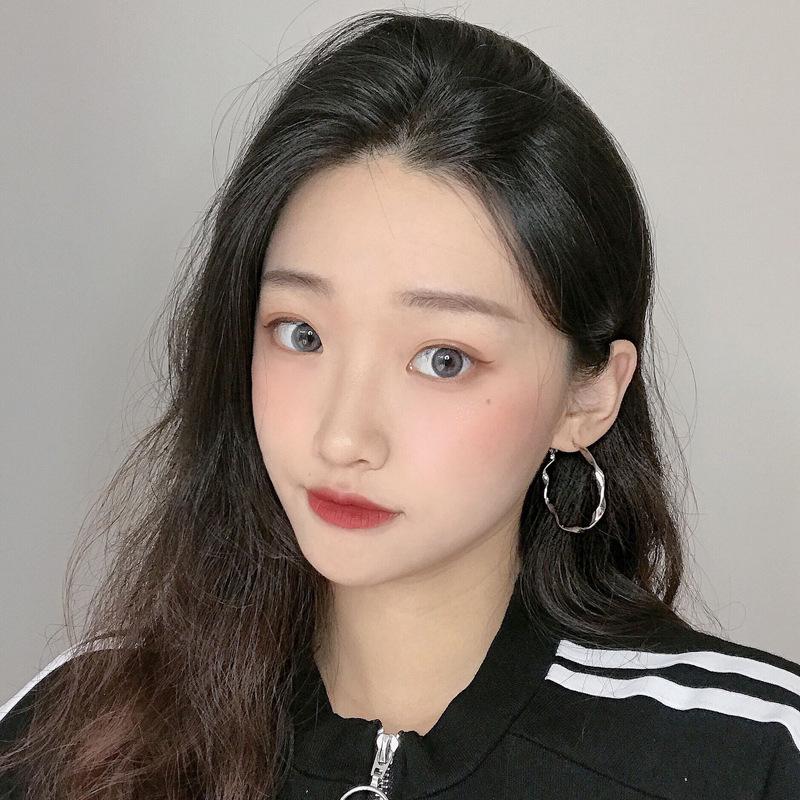 Braided Metal Hoop Earrings: Exaggerated European & American Fashion