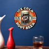 Vintage A&W Root Beer Metal Tin Sign 12x16 Retro Wall Decor Classic Beer Mug Design Durable Bar Art
