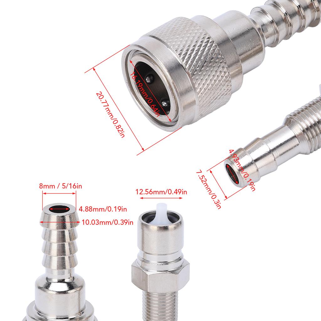 Outboard Fuel Connector 3B2 70260 1 Fuel Line Connector Male Female 3B2 70250 1 for Outboard 2 4 Stroke Engine 5HP To 90HP
