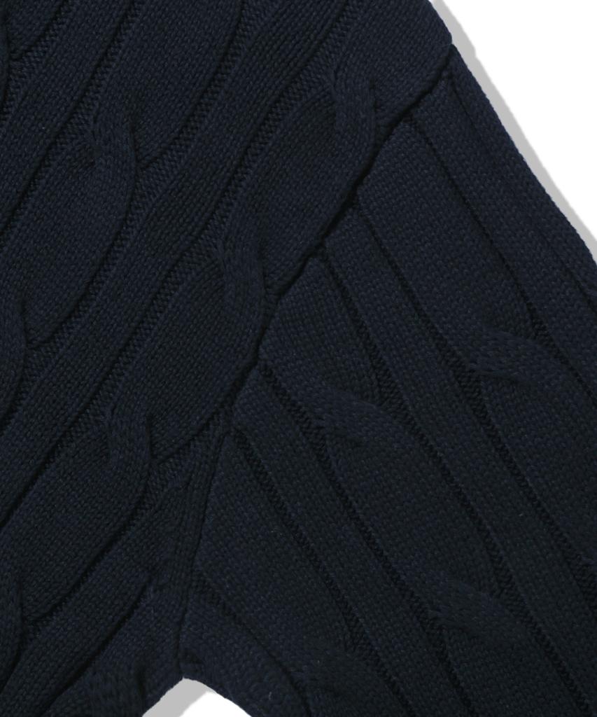 TRILLION Layered Cable Knit_Navy