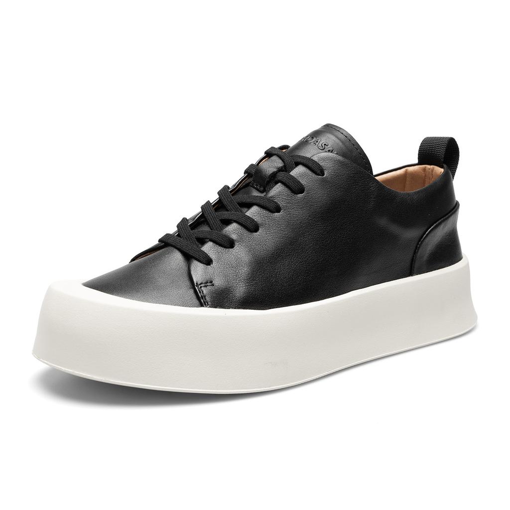 2025 Direct Supply Men's Shoes Trendy Shoes Autumn Fashion Retro High-end Men's Casual Shoes Platform Non-slip Versatile Lace-up Shoes