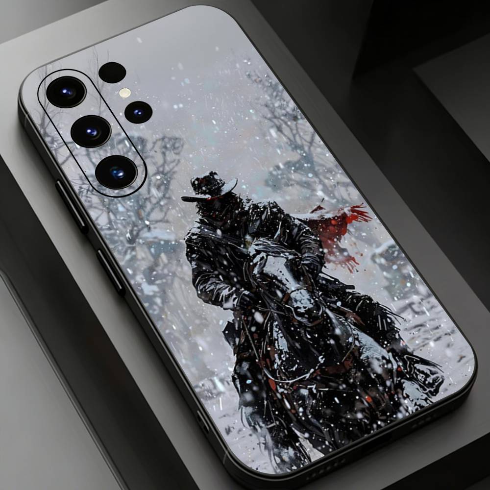 Red D-Dead R-Redemption  Phone case for Samsung Galaxy S24,25,26,23 22,21,S20 Plus Ultra FE soft fundas cases