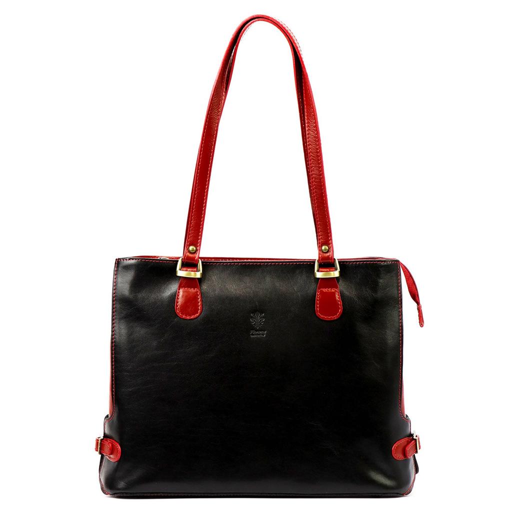 Elegante Leder-Shopperbag zum Umhängen Florence