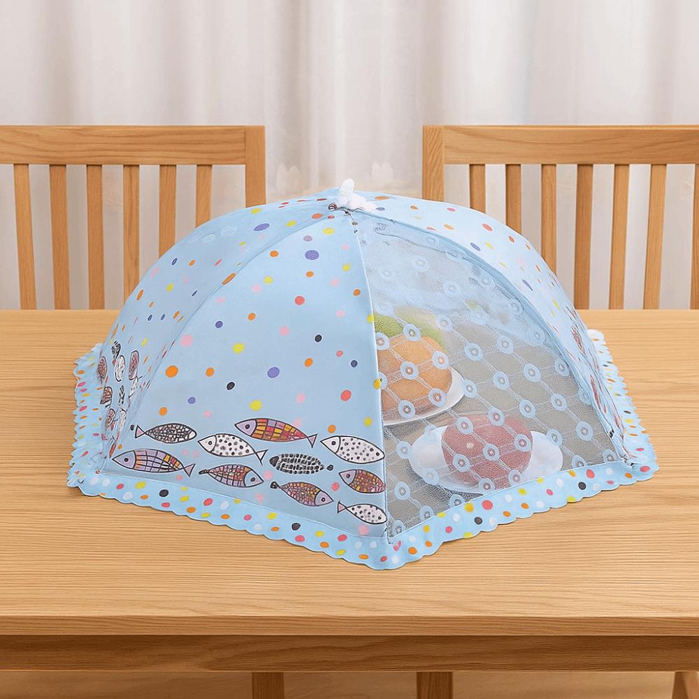 Lace Design Umbrella Style Cover Foldable Meal Cover Portable Anti Mosquito Net Food Protection