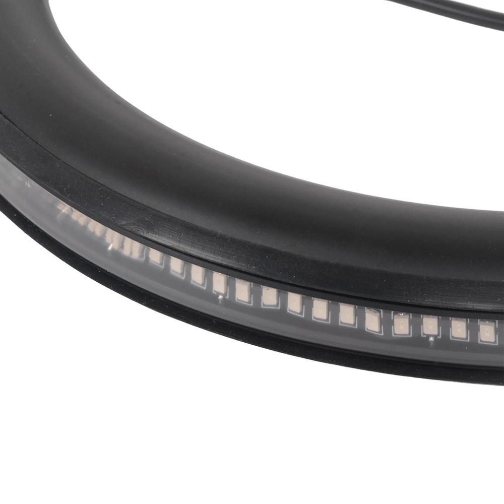 For BMW K100 K100LT K100RS K100RT K Series Motorcycle Rear Rack Holder Support Seat Tube Loop Frame Hoop With LED Light Strip