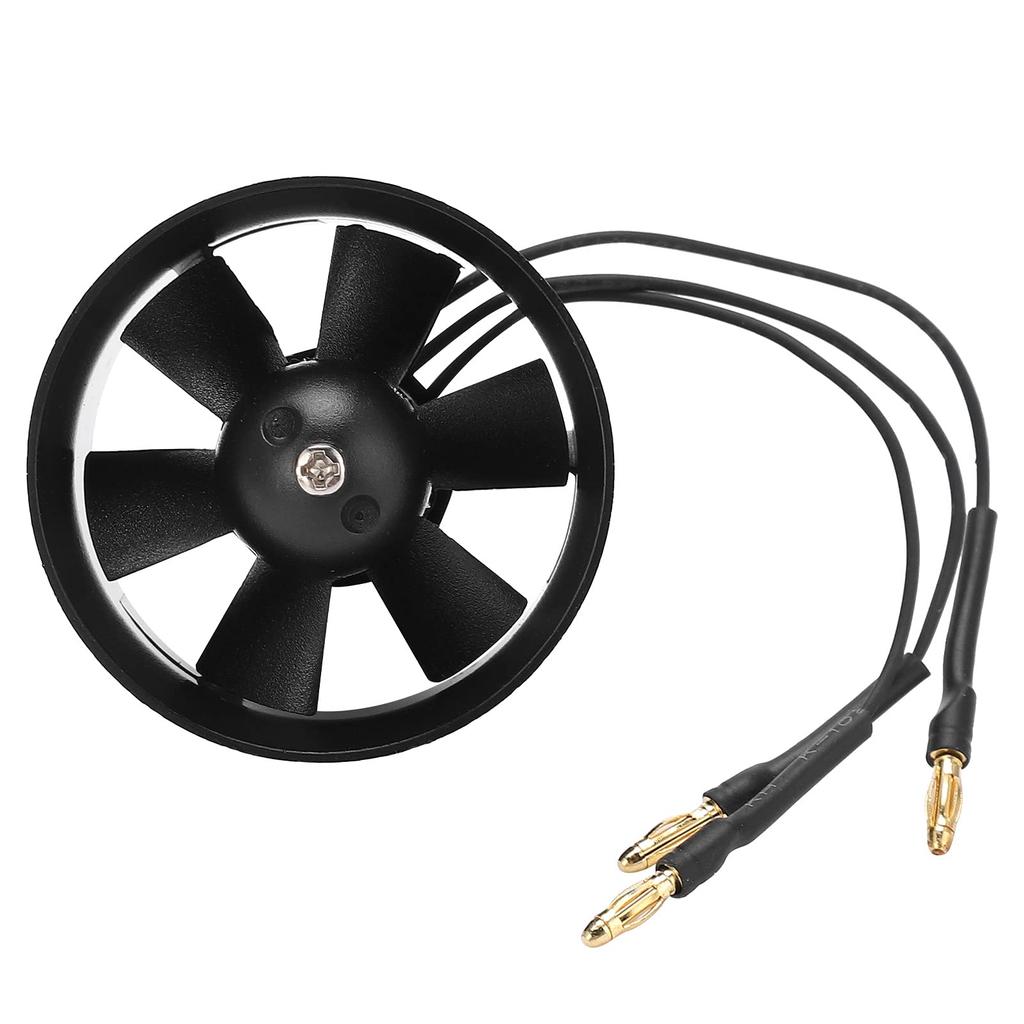 QX-Motor 30mm EDF 6-Blade Ducted Fan with QF1611-7000KV 2-4S Brushless Motor for RC Airplanes, Durable and Long-Lasting