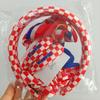 2026 3 Stück Fahnen Länder Set Stirnband Haarspange für Frauen Fußballfans Mode USA Mexiko Kanada Deutschland Fahne Haaraccessoire
