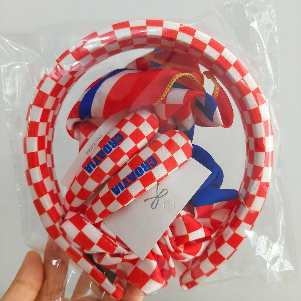 2026 3 Stück Fahnen Länder Set Stirnband Haarspange für Frauen Fußballfans Mode USA Mexiko Kanada Deutschland Fahne Haaraccessoire