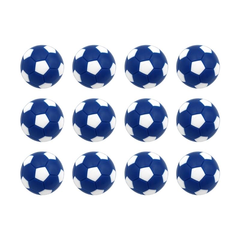 12Pcs 28mm Foosballs Table Balls Official Tabletop Game Balls Table Game Small Football Table Soccer Balls Game Accessory синий белый