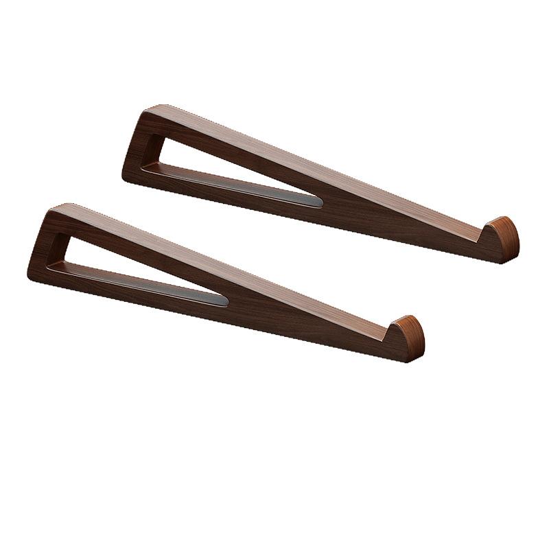 Set mit 1 tragbarem, faltbarem Holz-Laptop-Ständer zur Laptop-Kühlung, dreieckiges Belüftungsdesign, Büroaccessoires