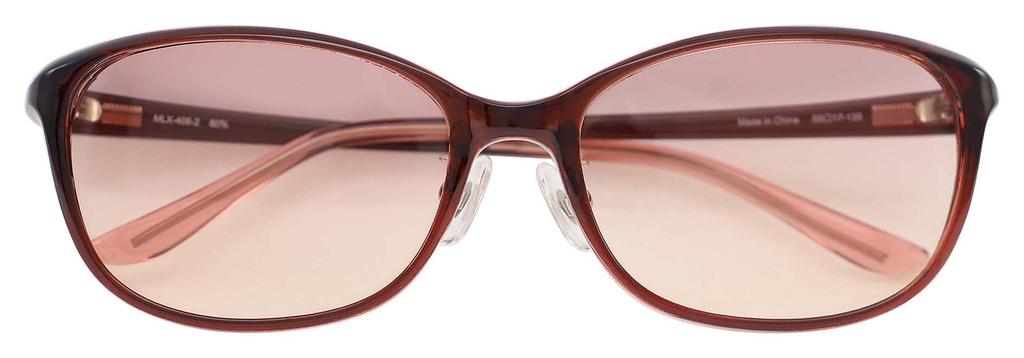 MELAX Melanin Wellington Clear for Whitening and UV Protection Sunglasses, Style, Wine, 406-2,