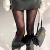 Women Sexy Black Checkered Pantyhose Fashionable Slim Fit Jk Spicy Girl Style Summer Lightweight Breathable Casual Sock