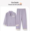 Women's Plus Size Cotton Pajamas - Warm Long Sleeve Lapel Cardigan for Autumn/Winter