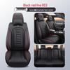 All-Season Universal Five-Seater Leather Car Seat Covers: Full Coverage Mats for Driver, Passenger, and Rear Seats
