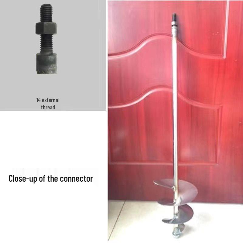 Stainless Steel Dual-Use Mixer: Cement & Sand Plastering Rod with Electric Hammer