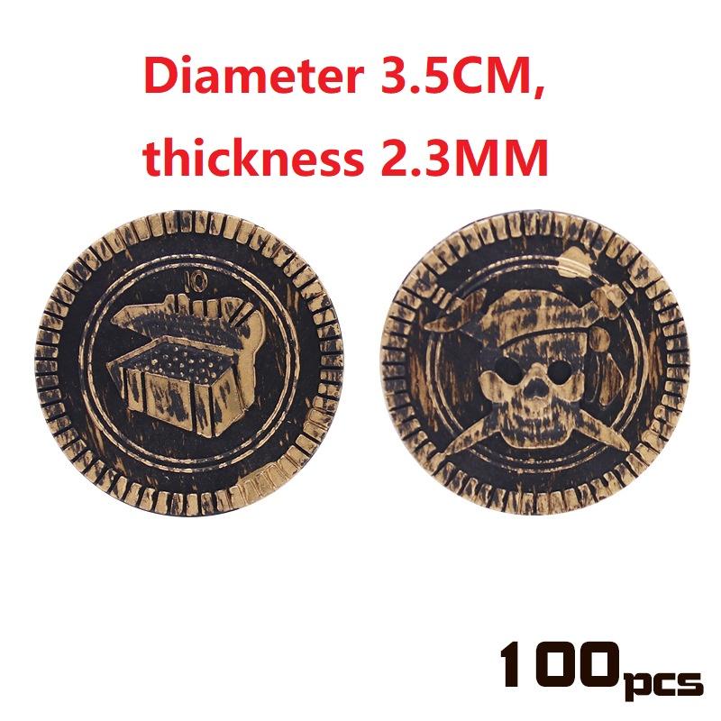 Captain Pirate Treasure Chest Child Treasure Chest Toy Gold Coins Treasure Hunt Game Money Banking Toys Kids Pretend Play