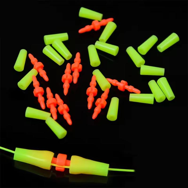 10 Sets Palstic Rock Sea Fishing Anti Wind Bar Cara Rod Bobber Float Stoppers Fishing Tackle Fishing Float Stoppers