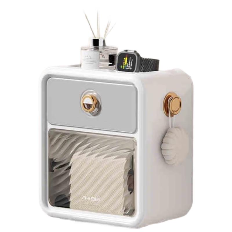 Ai Ge Wall-Mounted Double Layer Toilet Paper Holder