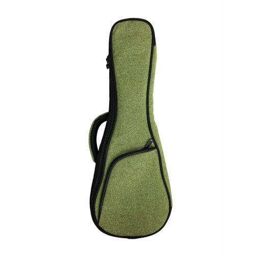 KIWAYA No.30-S/LG Soprano Ukulele Soft Case (Durable and Lightweight, Leaf Green, with Shoulder Strap)
