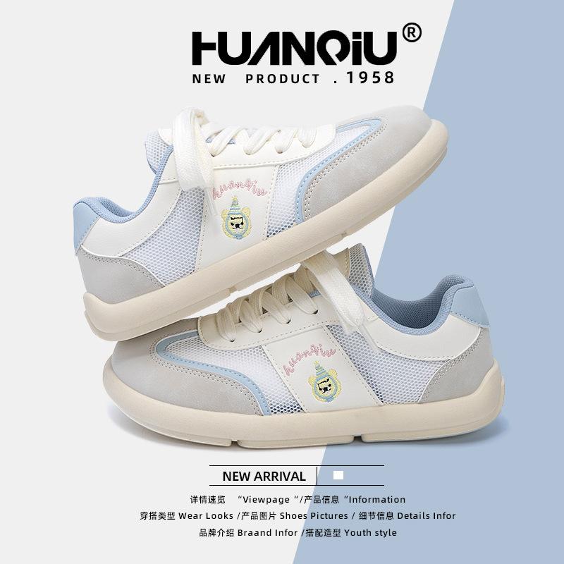 Global Women's Shoes ZHQ3738 New Summer Mesh Student Breathable Versatile Platform White Shoes Women's Casual Board Shoes