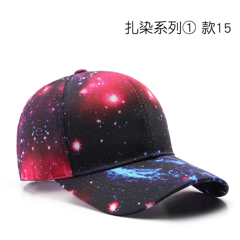 Tie Dyed Baseball Cap Men Women Summer Cotton Sunhat Unisex Outdoor Sports Snapback Running Fishing Travelling Baseball Hat