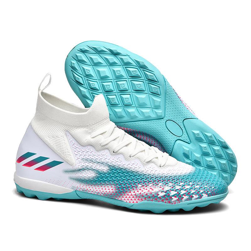 New High-Top Football Shoes, Men'S And Women'S Broken Nails And Long Nails, Student Adult Grass Actual Combat Training Football Shoes