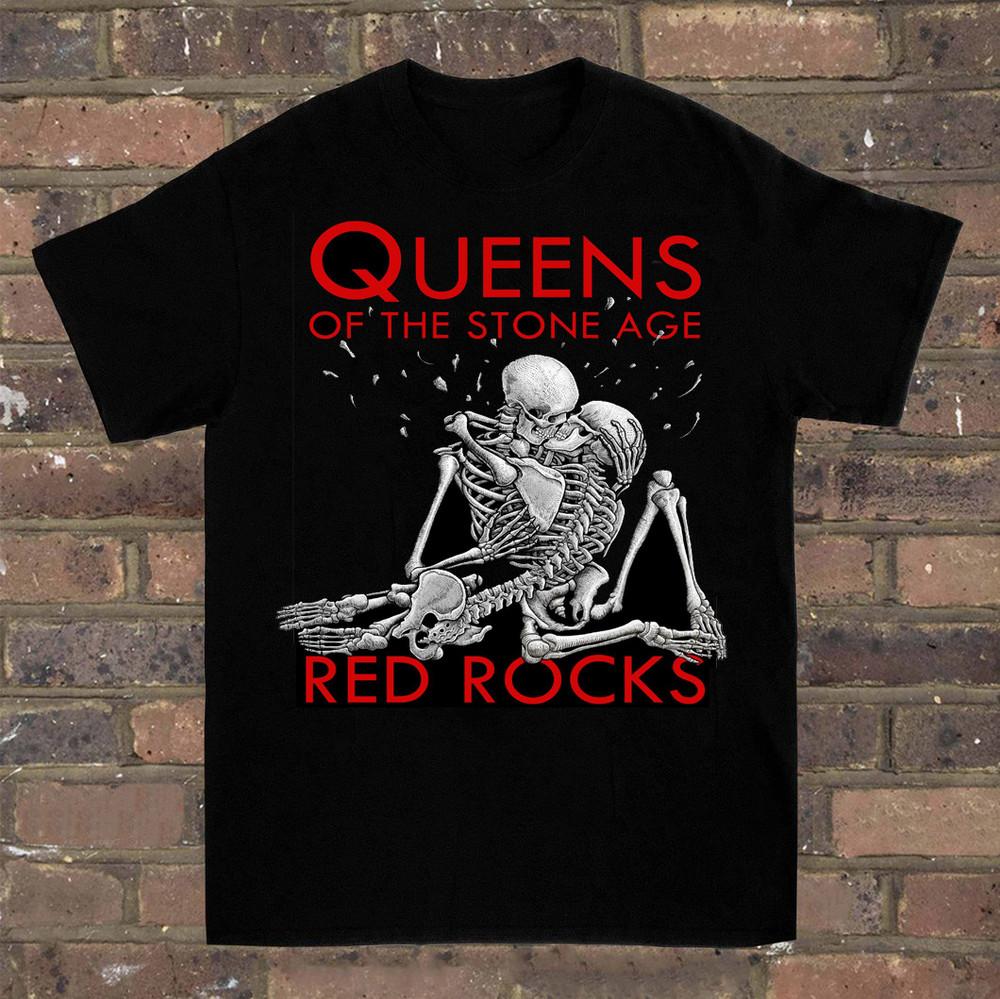 Футболка Queens of the Stone Age Red Rocks Унисекс Хлопковая футболка S-4XL VN1140 Унисекс футболка XXL