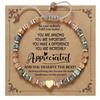 Best Wish Bead Bracelet Wristbands Heart Bracelet Fashion Accessory Adjustable Wrist Chain  Gifts