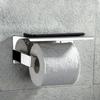 Stainless Steel Bathroom Paper Holder Toilet Roll Holder No Drilling Wall Mount WC Paper Phone Holders Home Paper Towel Holder