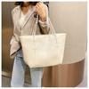 Women's bag autumn and winter new black simple versatile crocodile pattern large bag fashion casual portable shoulder women's bag