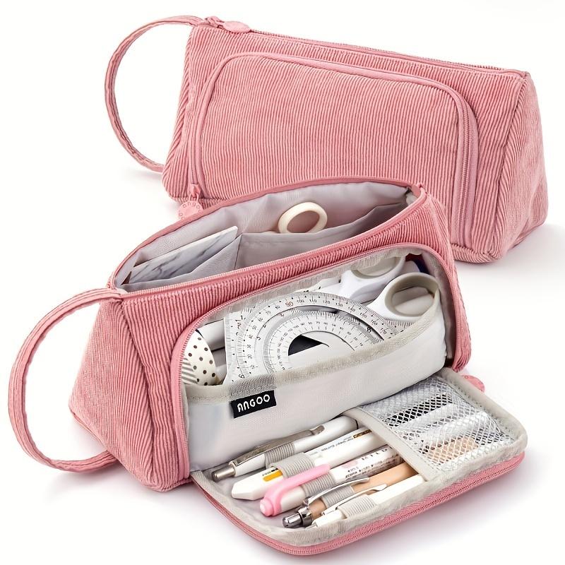 Trousse à crayons colorée mignonne Trousse à crayons Pochette d'école Kawaii Sac à crayons grande capacité Crayons Boîte à stylos d'école Papeterie
