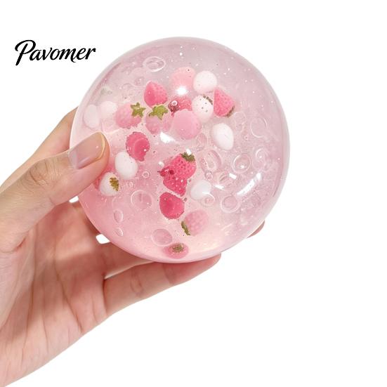 Slow Rebound Squeeze Ball Clear Stress Fidget Toy, Anxiety Relief Soft Toy Transparent for Home Office School Reduction Gadget