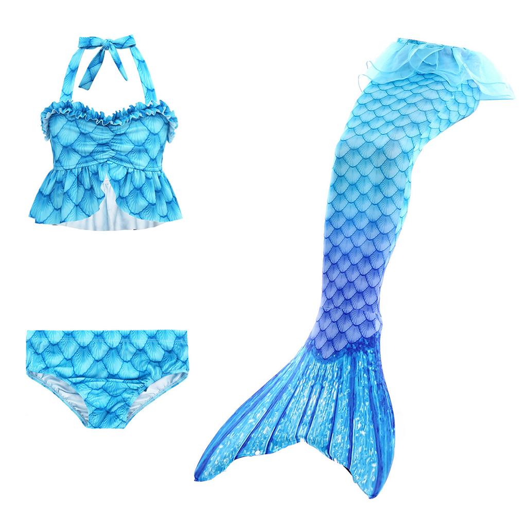 Children's clothing European and American foreign trade children's mermaid swimsuit bikini three-piece hot spring swimsuit girls swimsuit 1