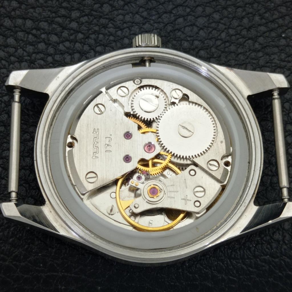 VINTAGE HMT JANATA HAND-WINDING INDIAN MENS BLUE COLOR DIAL WATCH a702058-5 R208-a702058