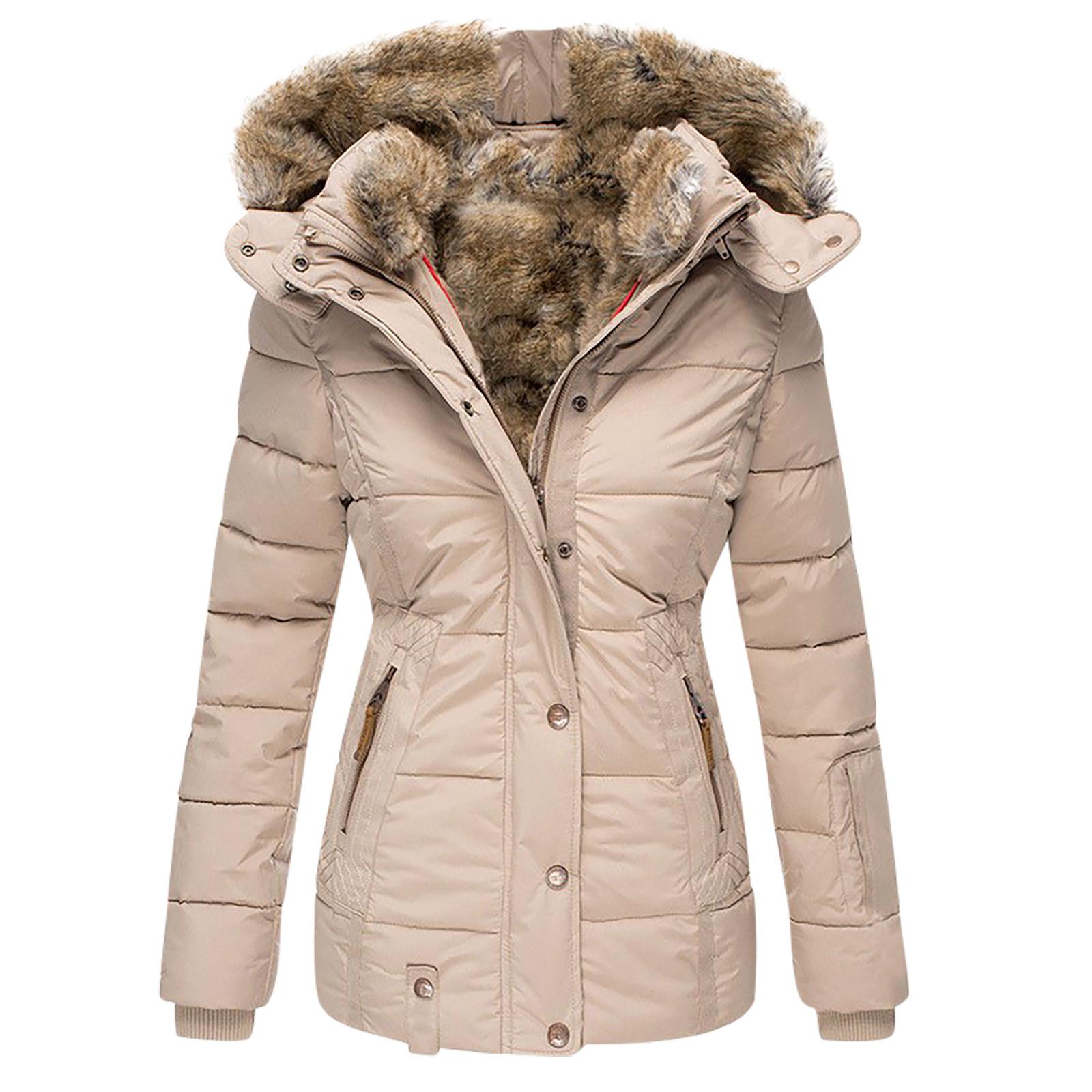 

Женская теплая однобортная хлопковая куртка больших размеров, тонкий кардиган, пальто L розовый