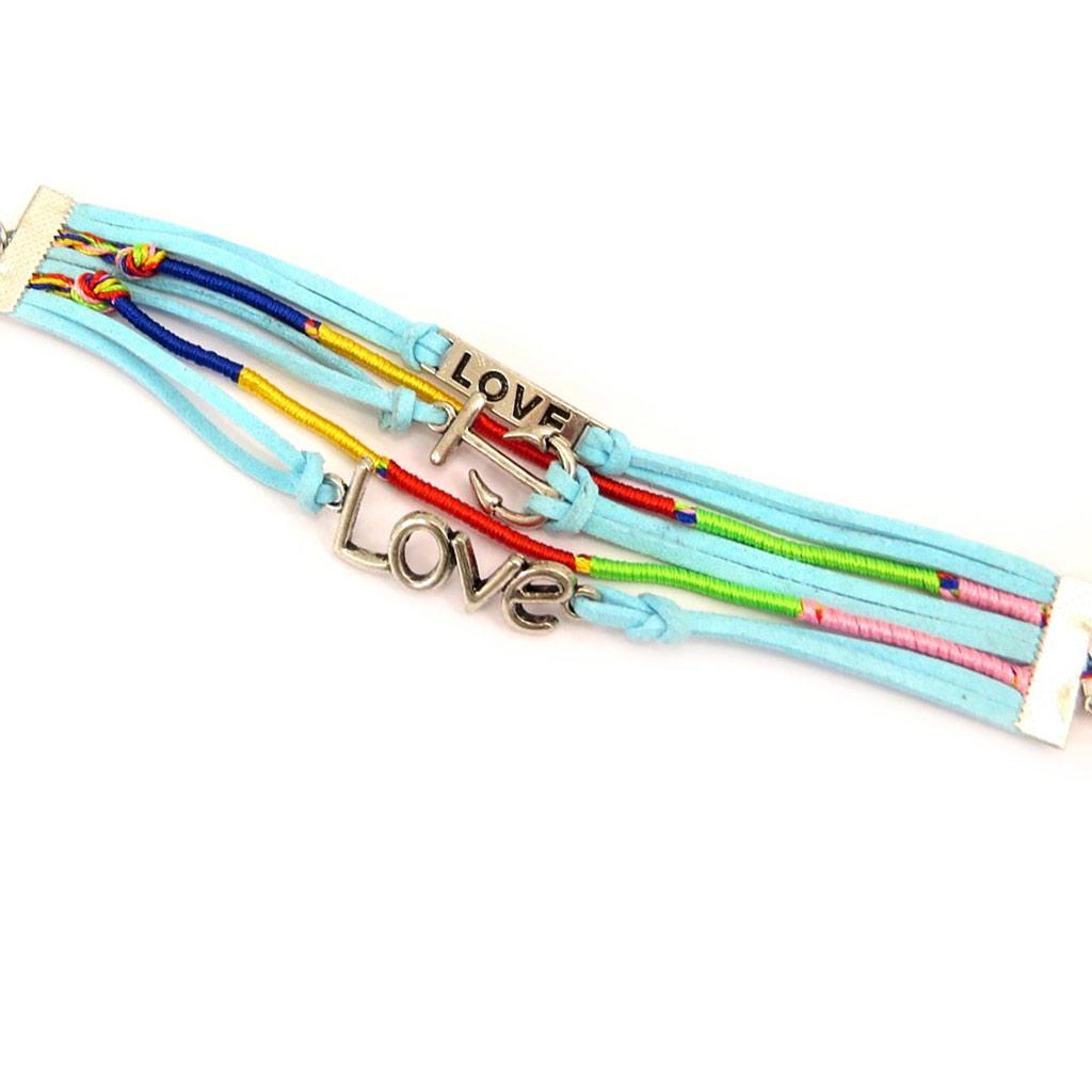 Les Trésors De Lily [L4399] - Turquoise 'Kilimanjaro' Ethnic Bracelet (5 Rows)