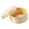 Caja redonda Ø 16 x 6,5 cm Madera Viruta
