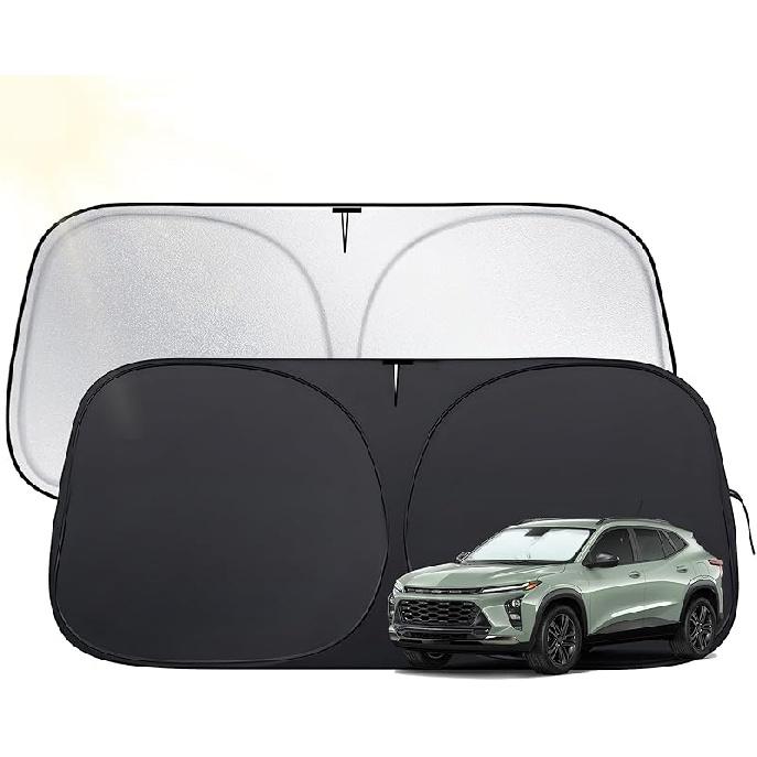 Windshield Sun Shade For Toyota 4Runner 2010-2025,  Fit Car Sun Shades With 420D Fabric & Foldable Memory Steel Wire, Sunshade For Car Windshield