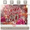 90. Rosen-Geburtstag Hintergrund 1 Stück - Wanddekoration