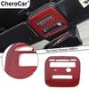 Front Reading Light Frame Trim Cover Decor for Bronco Red Carbon Fiber Interior