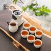 Lu Bao White Porcelain Peony Tea Set