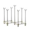 Retractable Cup Drying Rack Non-Slip Bottom Adjustable Spacing Bottle Drainer Stand Dustproof Clear Storage Drying Shelf Kitchen